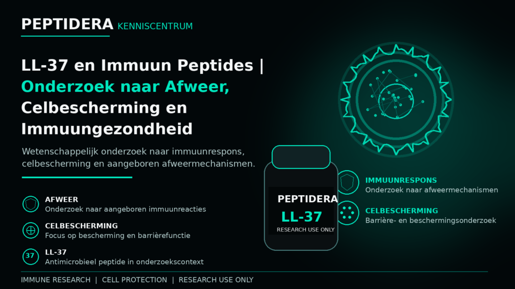 LL-37 en Immuun Peptides | Onderzoek naar Afweer, Celbescherming en Immuungezondheid ll37 immuun peptides peptidera