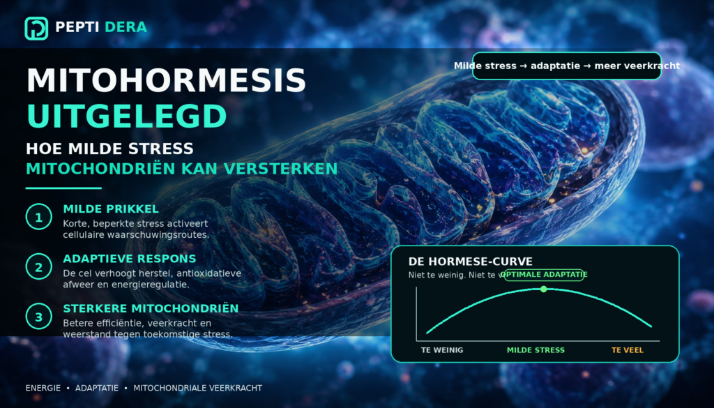 Mitohormesis: tijdelijke stress en mitochondriale adaptatie peptidera mitohormesis